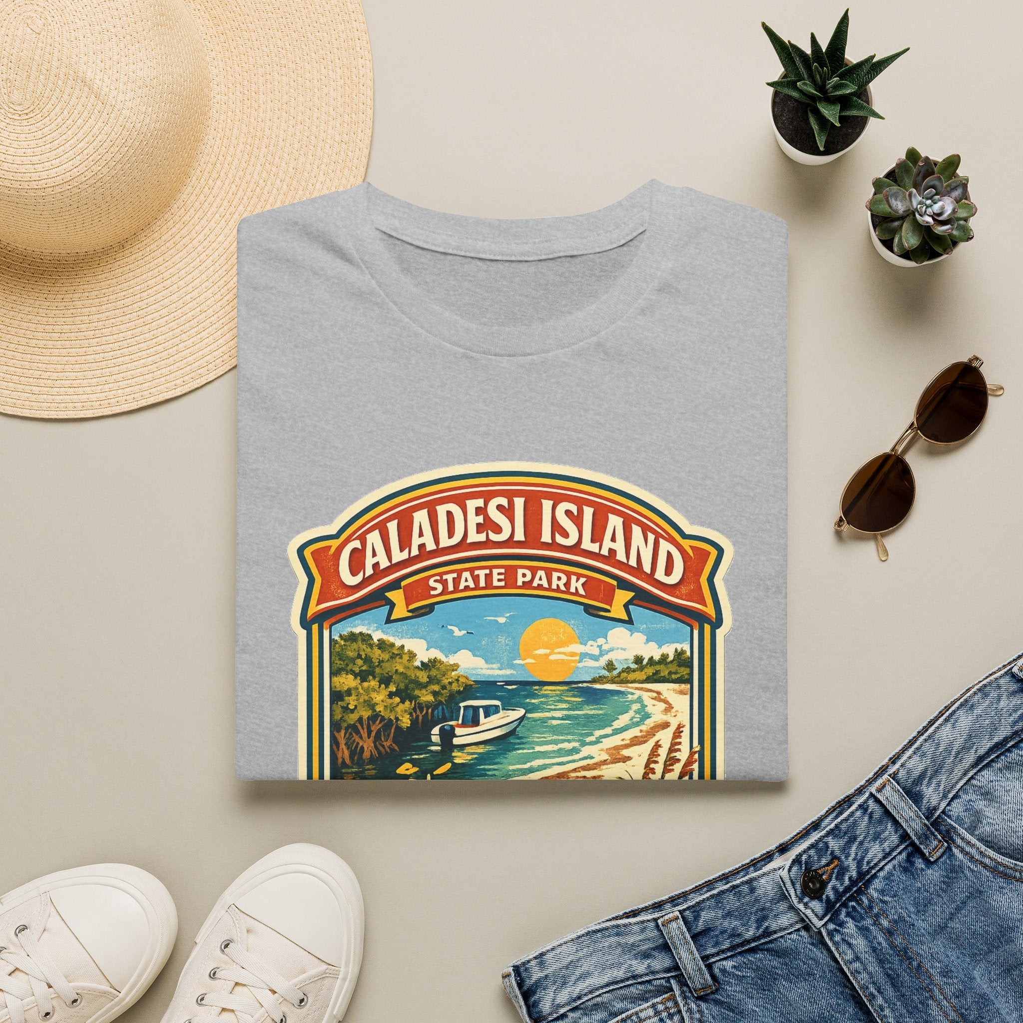 Caladesi Island- Retro Tee