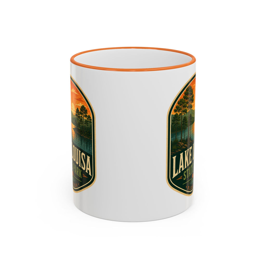 Lake Louisa Sunset Mug — Accent Rim & Handle 11oz/15oz