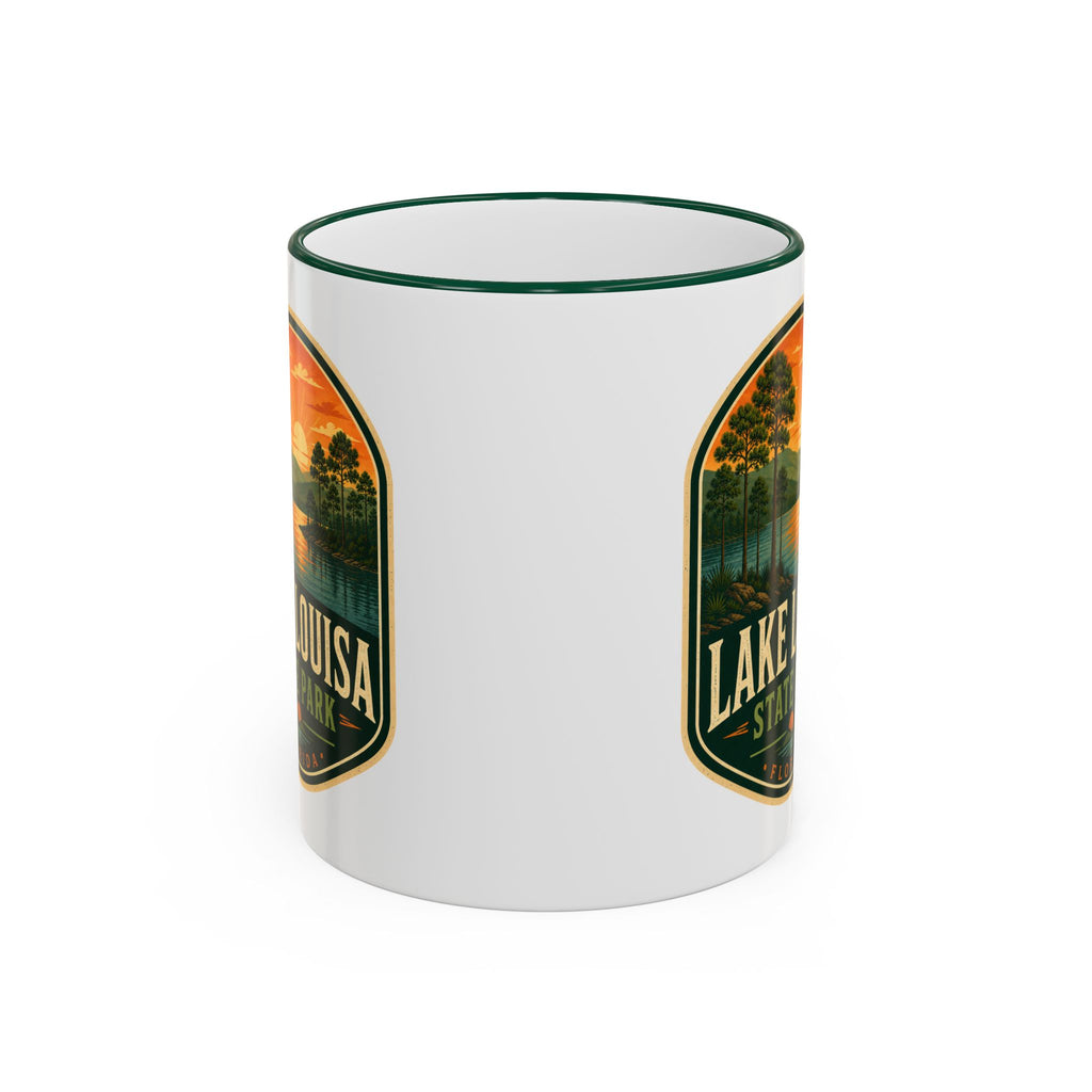 Lake Louisa Sunset Mug — Accent Rim & Handle 11oz/15oz