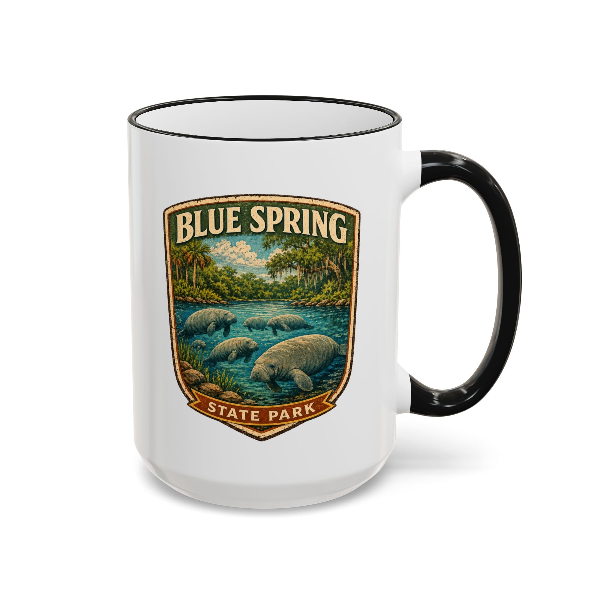 Blue Spring Accent Rim & Handle 11oz/15oz