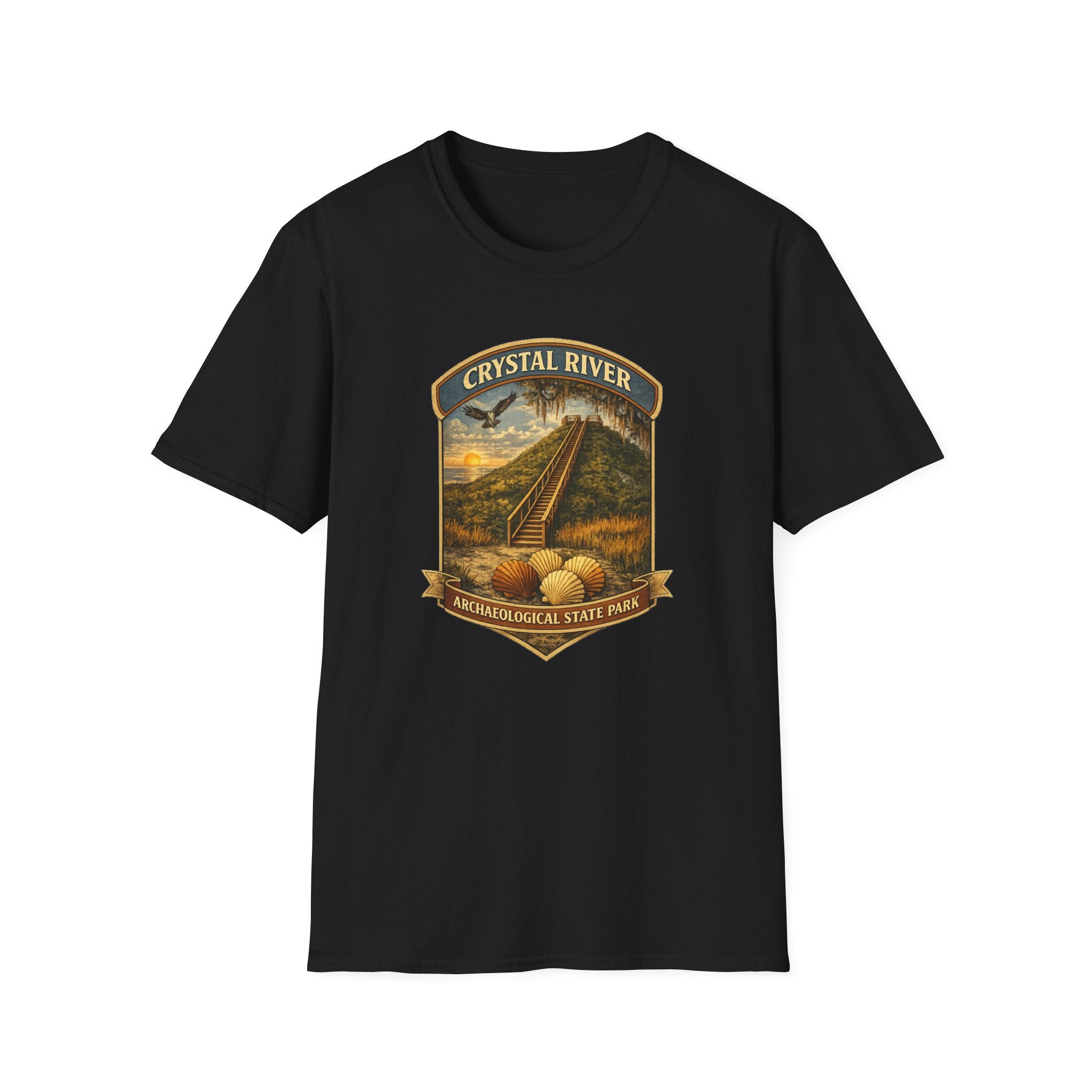 Crystal River Archaeological- Retro Tee