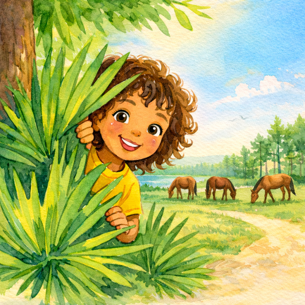 Sunny's First Riding Lesson