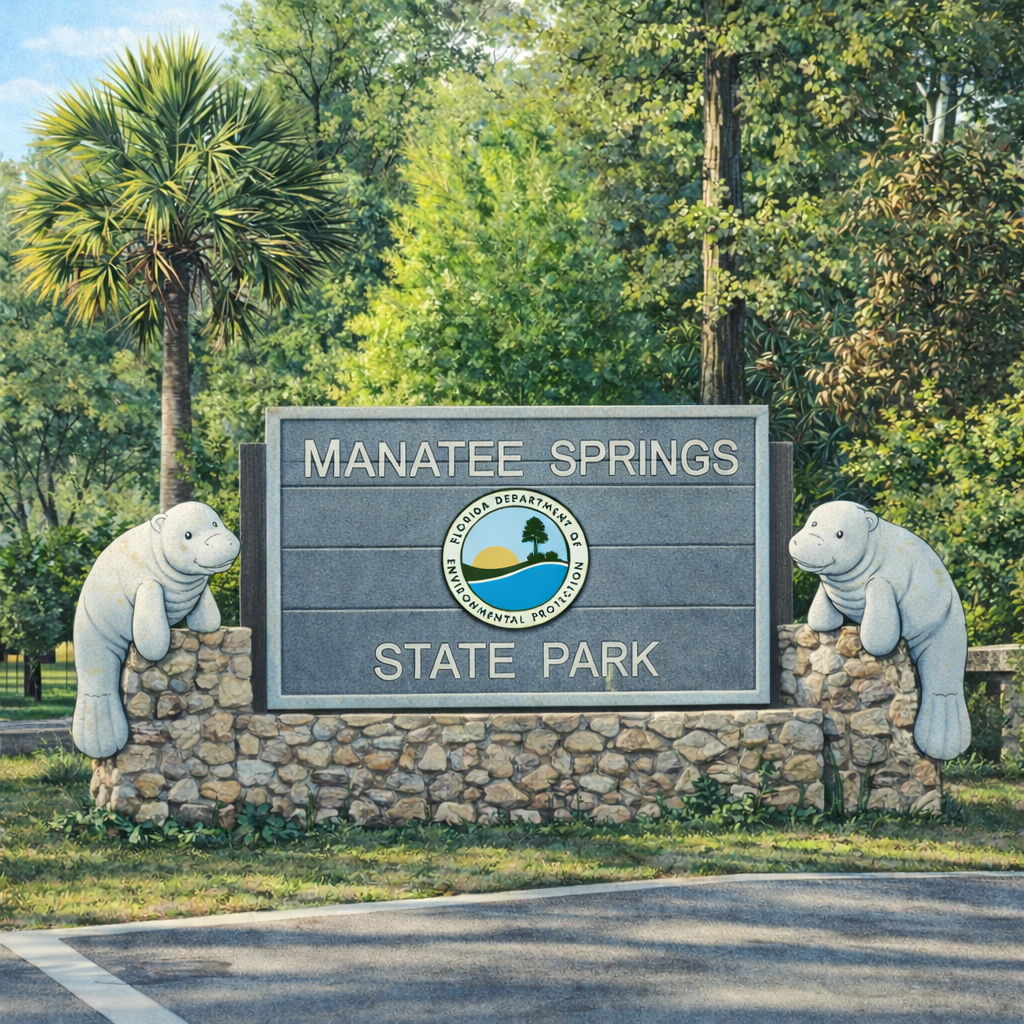 Riley Meets a Manatee